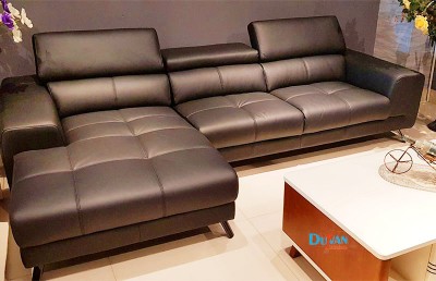 Ghế Sofa Da Góc L Mã DVL01