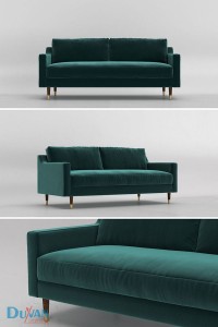 Sofa văng nỉ phong cách hiện đại mã DVN05